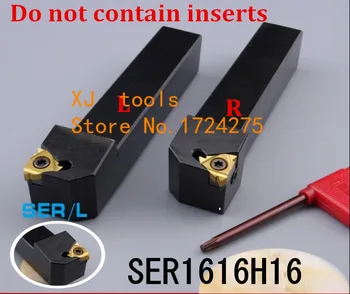 SER1616H16/ SEL1616H16 държачът 16*16*100 мм струг с ЦПУ на притежателя на инструмента, външни резбонарезни инструменти за струговане, стругове режещи инструменти