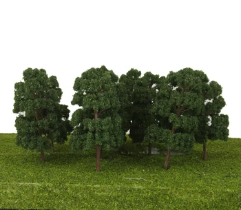 10шт модел дървета влак на железопътен Wargame диорама архитектура оформление село на ландшафта архитектура на ХО мащаб