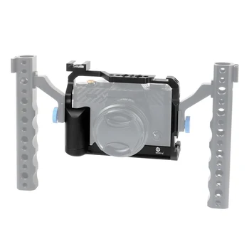 BGNing Aluminum Alloy Camera Cage защитен стабилизатор w притежателя на студен башмака за камерата XT20/XT30 Handheld Video Extension Case