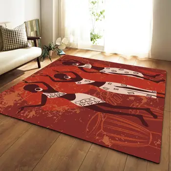 Племе Принтен голяма площ на килими за хола домашен интериор килим, спалня, кабинет чай масичка килими правоъгълни подложки килим