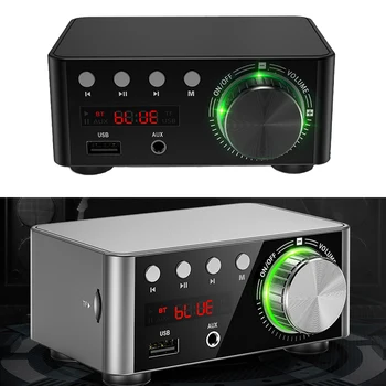 50WX2 Bluetooth 5.0 Power Mini Amplifier TPA3116 Stereo Receiver Home Car Audio Amp USB U-disK TF Music Card Player