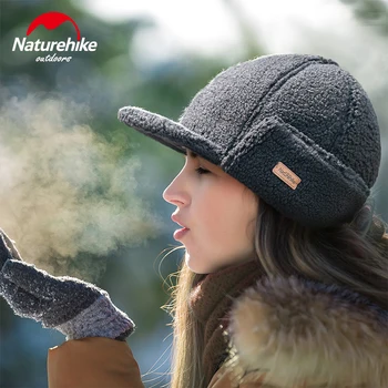 Naturehike вълнена шапка бейзболна шапка ушанка студено време зимна шапка за къмпинг, туризъм, ски, лов 56-60 см