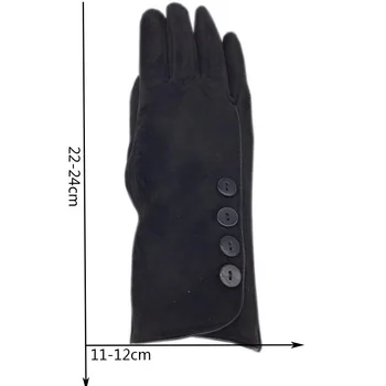 Зимни дамски ръкавици 2020 нова мода велур сгъстено супер мека на допир екран зимни ръкавици черен, бежов, тъмно син, кафяв спорт r