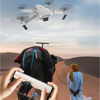 4K Dual Camera Remote Control Quadcopter GPS RC 15mins WiFi FPV 1080P HD Wide Angle Camera Positioning Height Keep RC Drone Toys