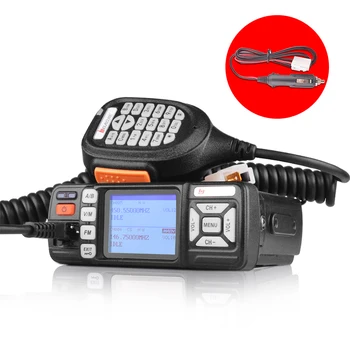 Baojie BJ-318 Mini Mobile radio 10km Dual Band Mobile уоки токи 10 W мобилен автомобилен радиоприемник VHF / UHF с функция скремблера