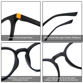 FENCHI TR90 дамски слънчеви очила мъжки прозрачни кръгли квадратни очила рамки женски мъжки слънчеви очила