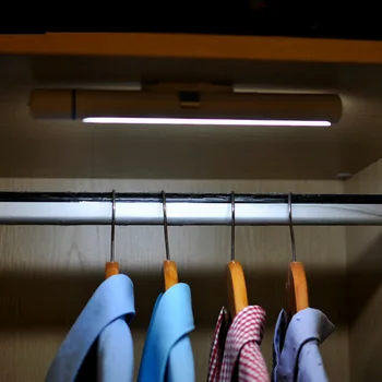 PIR Motion Sensor 5led отточна тръба на шарнирна връзка бар Night light LED лампа Cabinet Light чекмедже шкаф шкаф тръба за кухни / спални