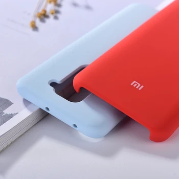 Оригинален Xiaomi Redmi note 9 Cover копринено мека на допир течен силиконов защитен корпус Shell Case за Redmi Note 9 10X с логото на