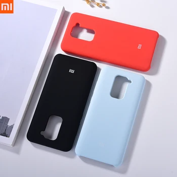 Оригинален Xiaomi Redmi note 9 Cover копринено мека на допир течен силиконов защитен корпус Shell Case за Redmi Note 9 10X с логото на