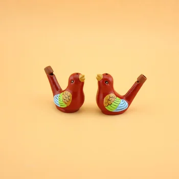 Керамични вода птица свирка ръчно рисувани музика свирка подарък за рожден Ден на момче бебе душ полза wen6493