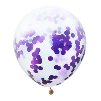 32 бр. 12 инча Mix балони лилаво, зелено конфети латексный топка Русалка на тема рожден ден на сватбени декорации Baby Shower декор