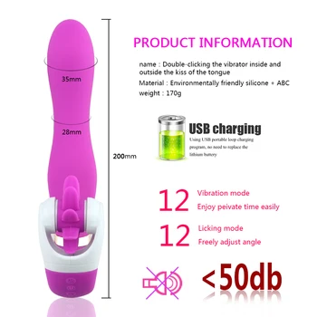 Въртенето на вибратор вибратори орален секс близането език играчка сексуално здраве G Spot масаж на женския клитор стимулатор секс играчки за жени