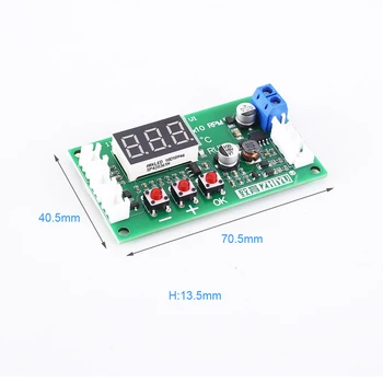 DC 12V 24V 48V PWM 4-Wire Fan Temperature Controller Speed Governor Display Module for PC Фен/Alarm