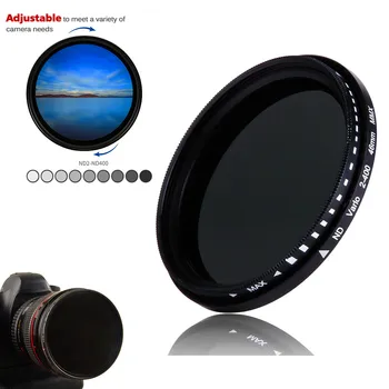 43mm ND2-400 Neutral Density Fader Variable ND filter Adjustable for Panasonic DMC-LX100 LX100 II LX100M2 Leica D-LUX Typ109