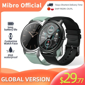 Mibro Electronics Air Bluetooth Smart Watch мъжки дамски часовници, спортни умни часовници фитнес монитор на сърдечната честота дамски часовници за подарък