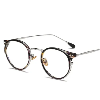 TR90 старомодни кръгли очила рамка на Мъже, Жени ретро-оптични рамки за очила късогледство рецепта за очила, прозрачни очила Oculos