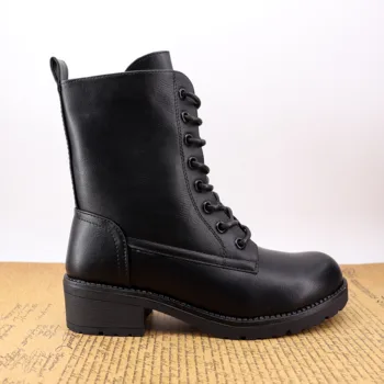 Hemera Studios ботуши women winter 2020 basic military boots for daily punk style with pegano leather sleep