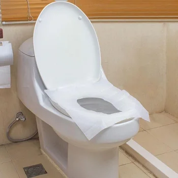 100 бр./опаковане. еднократна калъф за седалката на тоалетната на мат Непромокаема подложка за тоалетна хартия за пътуване/къмпинг аксесоари за баня