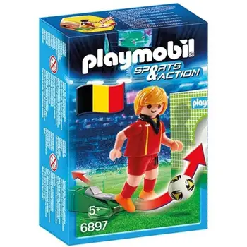 Фигура белгийски футболист, original PLAYMOBIL, (6897), детски играчки, фигурки, 5 години