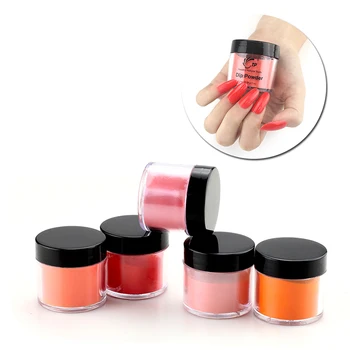 Потопете powder for Nail art High Volume Professional Manicure Salon Пайета Dust Dipping Powder French Pigment Гол color No лампа NEW