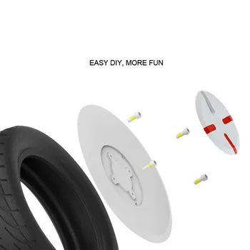 2 елемента декоративна капачка лесно да инсталирате електрически скутер част Stying подмяна на практическата капачката на главината на колелата ABS за xiaomi