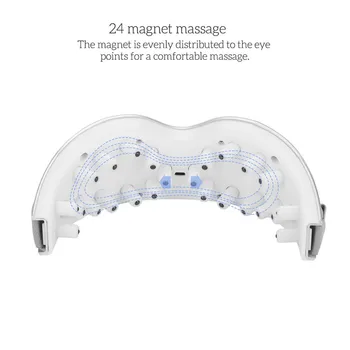 Инфрачервени жестове за управление на масажор за очи Безжичен електрически масажор за очи магнитни вибрации за масаж очила грижа за очите ви устройство