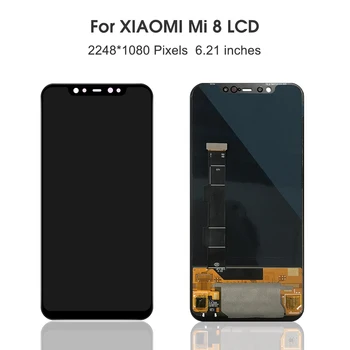 оригинален дисплей за Xiaomi Mi 8 LCD сензорен дисплей дигитайзер в събирането на рамка за Xiaomi Mi 8 Mi8 LCD екран
