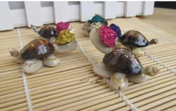 HappyKiss 200 бр. / 1 лот Филипините, внесени натурален мивка занаяти очила малка костенурка творчески подаръци за малки животни