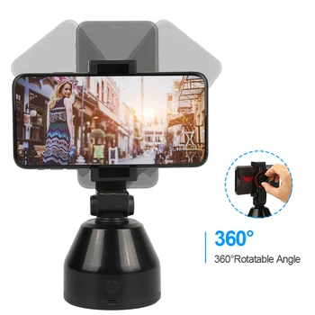 Нов 360 ° Selfie Стрелба Кардан Със Статив Лицето На Обекта За Проследяване Selfie Стик За Смартфон Камера За Vlog Live Photo Video
