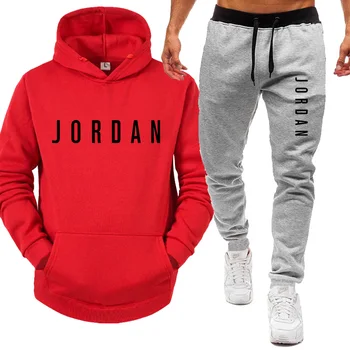 New men Hoodie set Йордания 23 tracksuit Sweatshirt set руното hoody + спортни панталони за джогинг Homme пуловер спортен костюм за мъже