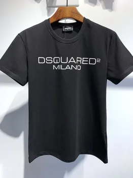 Външните автентичната 2020 Нова тениска D2 О-образно деколте с къс ръкав тениски, потници DSQ2 Мъжки дрехи DT524