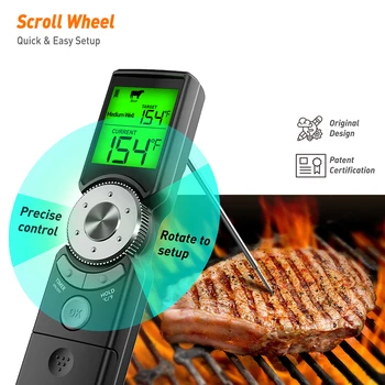 AidMax Mini6 Instant Read Waterproof Digital Electronic Кухня за Готвене BBQ Grill Meat Thermometer For Oven