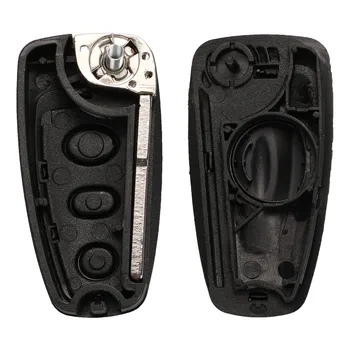 Jingyuqin 10 бр. капака на дистанционното на ключа на автомобила калъф за Ford Ranger 2011 2012 2013 2/3 бутон Uncut HU101 Key Blade