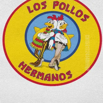 Забавни мъжки на всички сериозни Los Pollos Hermanos Майк Нкжи памук тениска the Chicken Brothers Tee върховете Slim Fit Clothing