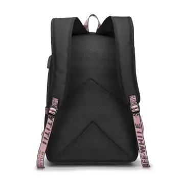 Аниме Наруто USB порт раница ученически чанти пътна книга, момчета и момичета чанти за лаптоп слушалки USB порт капацитет Mochila