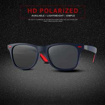Мъжки шофьорски поляризирани слънчеви очила мъжки горещите лъчи на марката дизайнерски слънчеви очила мъжки Спорт на открито, риболов HD обектив очила с uv400