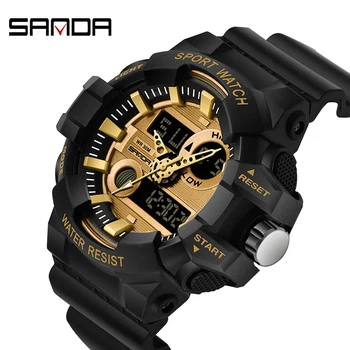 На biana спортни мъжки часовници луксозни led цифрови военни мъжки кварцов часовник водоустойчив G стил ръчен часовник Relogio Masculino часовници