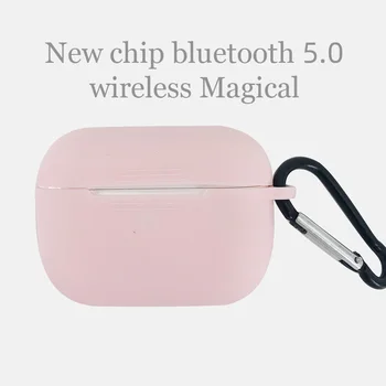 Airs шушулките Pro 3 безжични слушалки bluetooth 5.0 TWS HIFI sound Music спортни ушите със силиконов калъф за смартфони