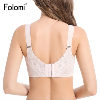 Folomi жени плюс размер сутиен пълно покритие на безжична сутиен Minimizer тънък Купа бельо Femme 34 до 50