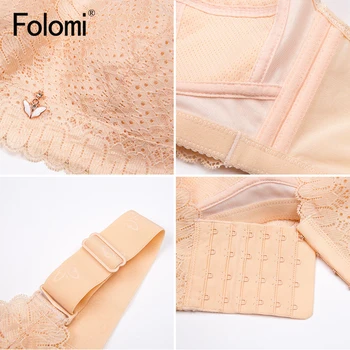 Folomi жени плюс размер сутиен пълно покритие на безжична сутиен Minimizer тънък Купа бельо Femme 34 до 50