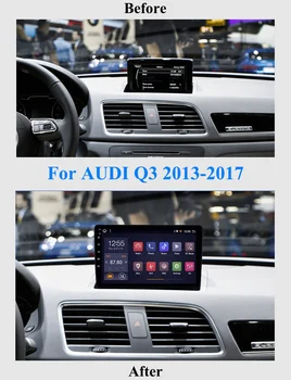 Авто мултимедиен плеър за Audi Q3 2013-2017 Android 8.1 9 инчов екран стерео Радио GPS Навигация аксесоар usb no 2 din dvd pc