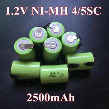 8шт 1.2 v 2500mah 4/5 Subc Sub Sc C Nimh акумулатор Sub-C 4/5 1.2 v акумулаторна батерия Ni-mh Bateria 