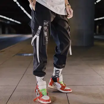 Мода Jogger Панталони Мъжете Градинска Хип-Хоп Харем Свободни Печатни Еластичен Колан Дължина На Глезена Цветни Панталони За Мъже