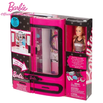 Оригинален Барби Блестящ Празник Куклена Къща Набор От Аксесоари За Кукли Принцеса Деца Образование Детски Играчки За Момичета Коледен Подарък Кутия