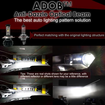 CNSUNNYLIGHT супер ярък автомобил led светлини комплект H4 H13 9007 Hi/Lo H7 H11 9005 9006 w/ XHP50 чипове Подмяна на лампи 6000 До светлини
