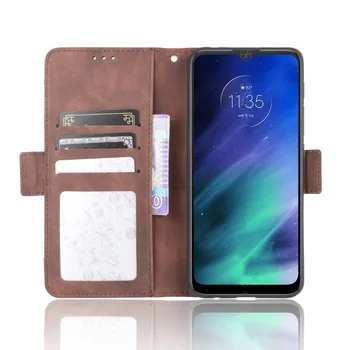 Портфейл калъфи за МОТО One Fusion Case магнитно затваряне на книгата флип-надолу капачката, за да MOTO One Fusion + кожена карта на снимка на притежателя, телефон чанта