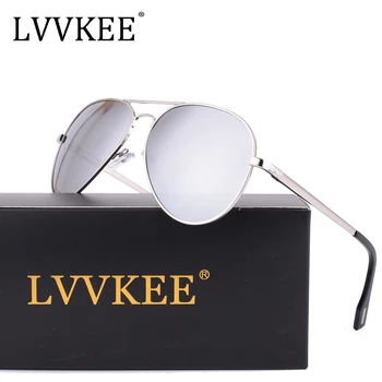 2019 Hot LVVKEE Brand pilot поляризирани дамски слънчеви очила мъжете градиентные лещи сплав черен син слънчеви очила с високо качество UV400 авиация
