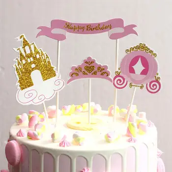 24шт торта топперы заключване Carrige блясък на cupcake кифла топперы за тематични партита декор