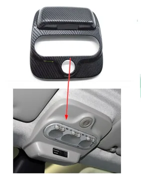 За Mercedes-Benz на smart fortwo forfour 15-18 стайлинг на автомобили на интериора лампа за четене Декоративна рамка за защита на светлината на автомобила 3D стикер