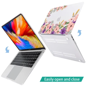 Redlai за MacBook Pro 13-инчов корпус 2020 A2338 A2251 печат Патън твърд калъф за Mac Air Pro Retina 11 12 13 15 16